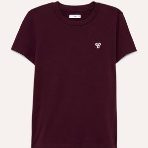 maroon TNA tee shirt